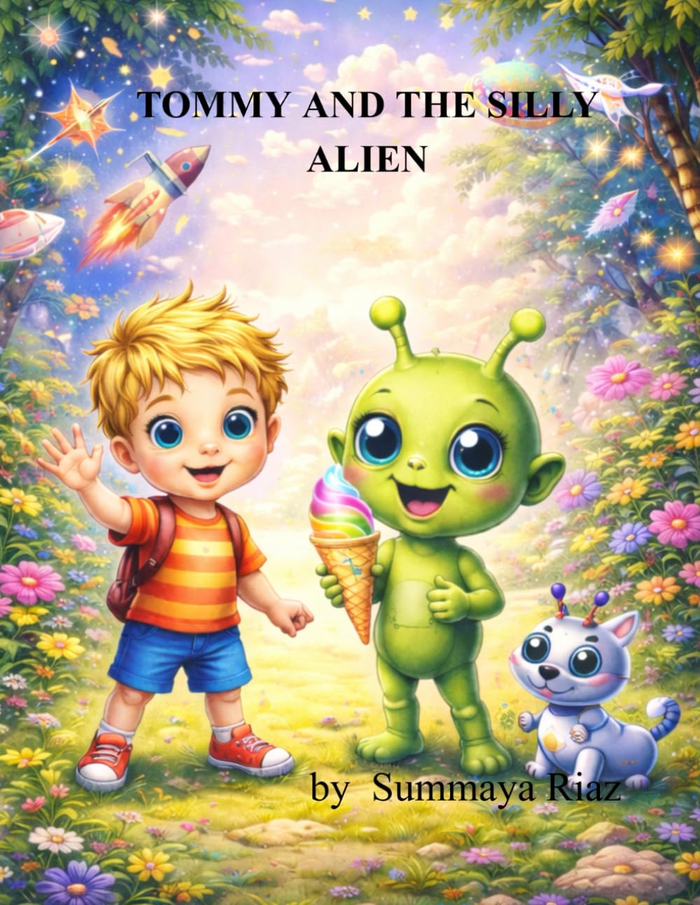 Tommy and the Silly Alien: A Fun Space Adventure Comic for Kids