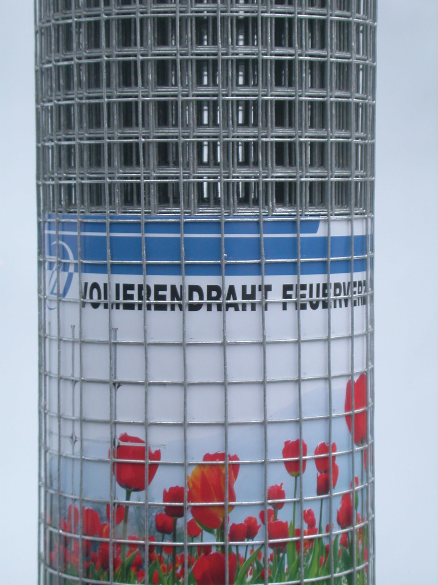 Volierendraht Maschendrahtzaun feuerverzinkt Drahtgitter Drahtgeflecht Zaun Vogeldraht Kaninchenzaun Hasendraht Höhe 100 cm/Länge 25 m/Maschenweite 19x19 mm