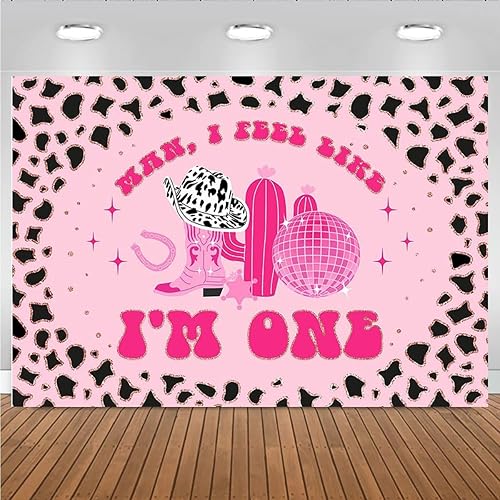 Miniatura 3 de Fondo de vinilo con estampado de vaca y cactus rosa West Cowgirl de 7 x 5 pies, fiesta de cumpleaños, festival, boda, baby shower, fotografía de