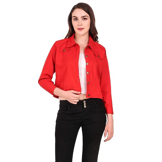 bright red jacket womens