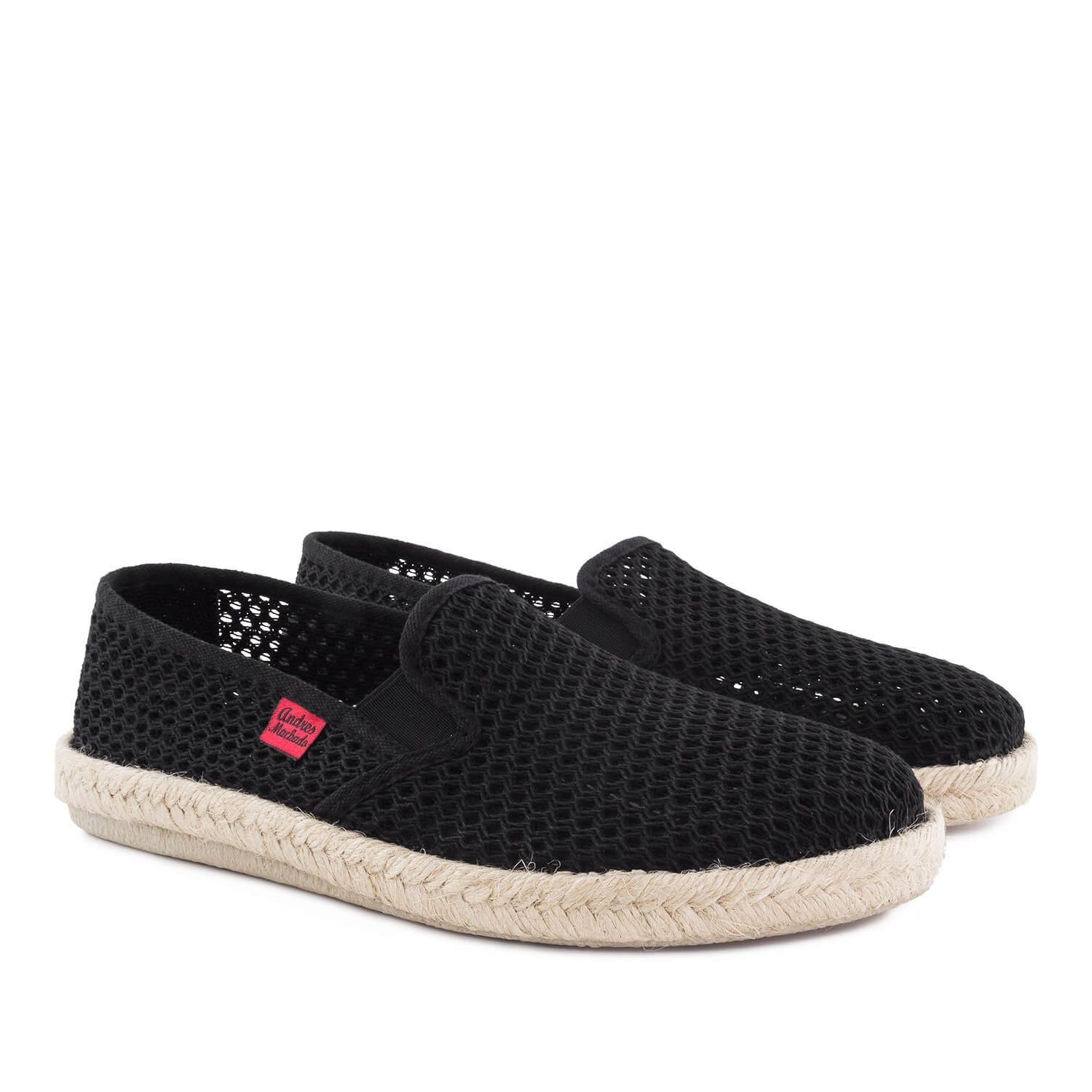Andrés Machado - Unisex Slipper für Damen und Herren – AM500 – Espadrilles für den Sommer – Hausschuhe Leinenschuhe – Sommerlatschen mit Rutschfester Gummisohle mit Jute – EU 42 bis 50