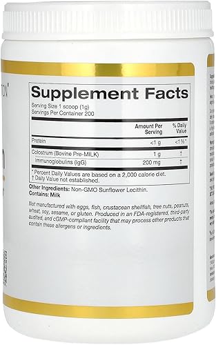 Miniatura 2 de California Gold Nutrition Calostro, 7.05 oz (200 g)