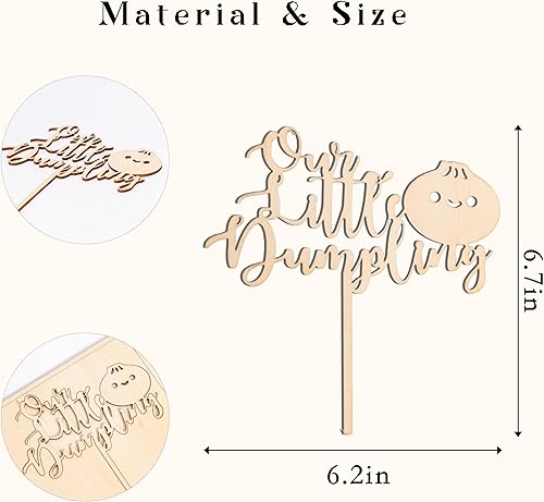 Miniatura 43 de Oh Baby - Decoración de madera para tartas, decoración de baby shower, suministros de doceración para tartas de revelación de género, accesorios Oh