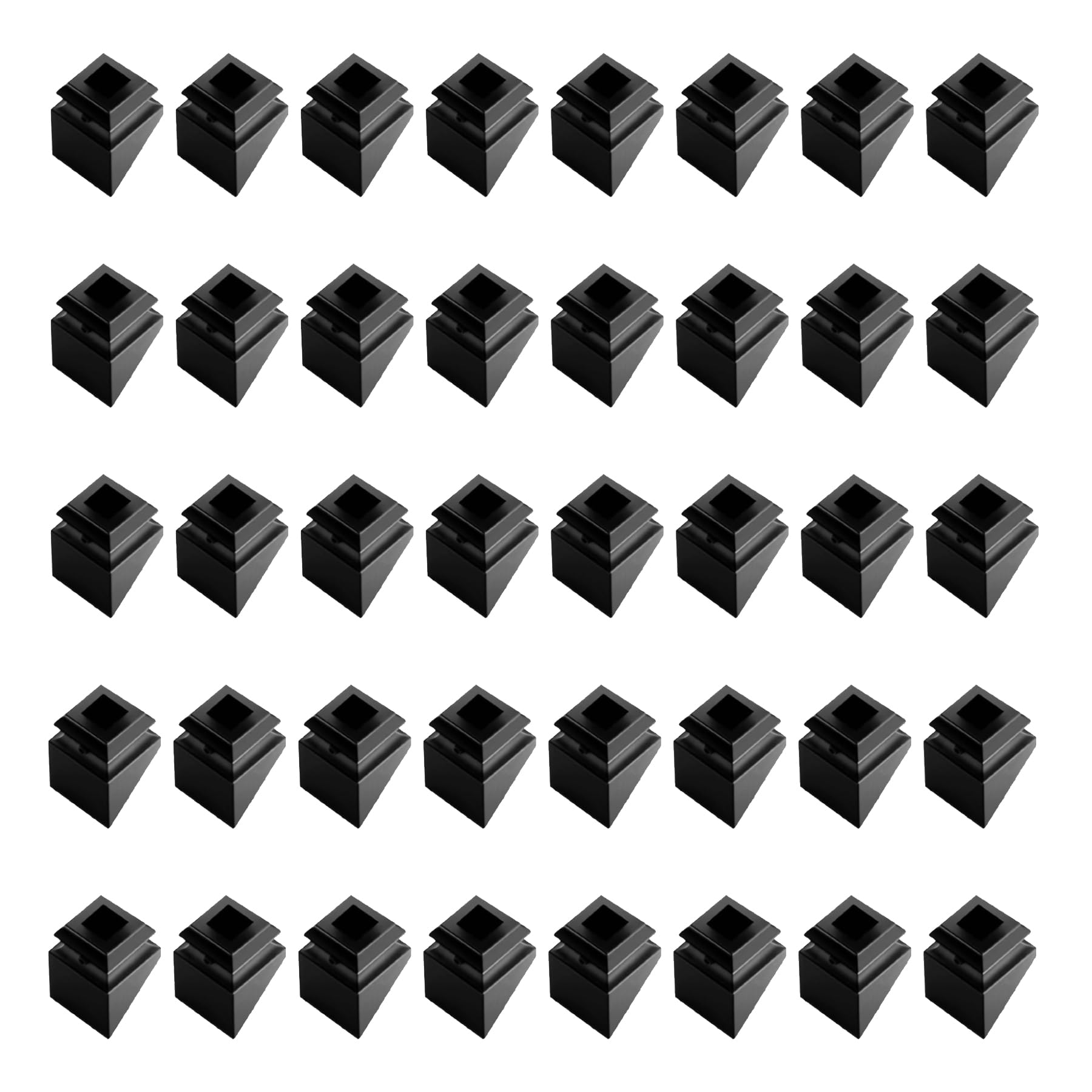 Colliers de finition pour broches d'escalier avec vis de serrage incluses