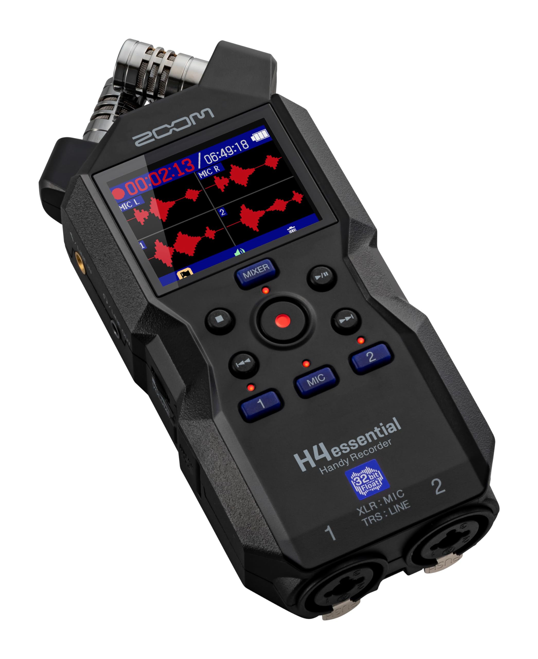 Zoom H4essential New H4n 4-Track Recorder with Ritz Gear Professional Video, Cinema and Broadcasting Shotgun Microphone for Indoor & Outdoor Film, Interview & Studio Complete Recording Kit (Black) - Image 3