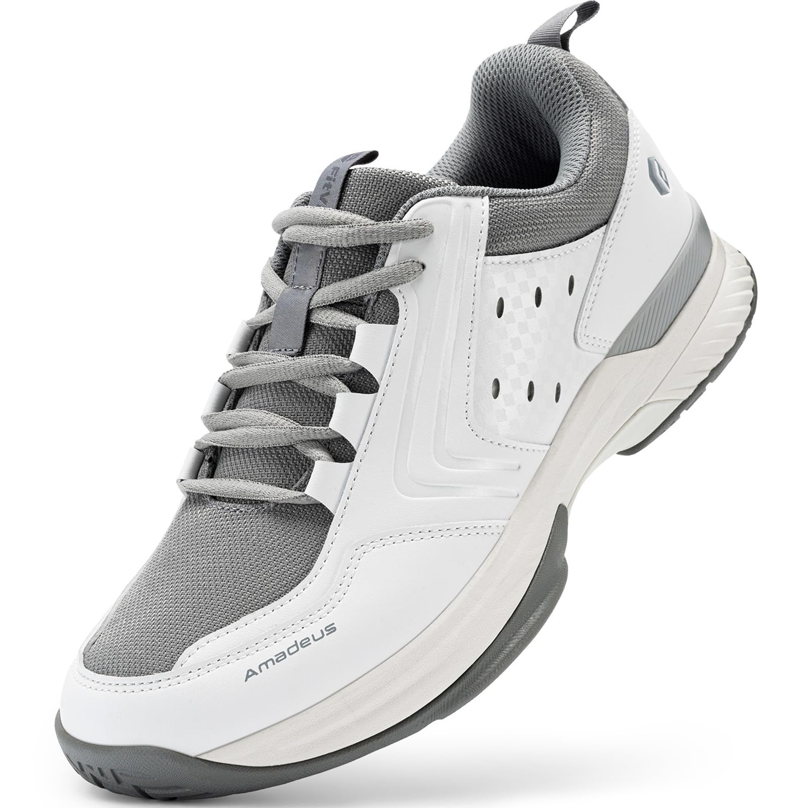FitVille Men's Wide Pickleball Shoes Non-Slip Court Tennis Sneakers for Men