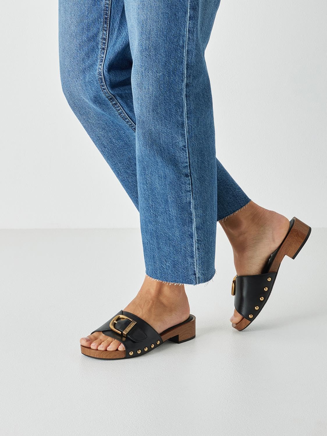 Tamaris Mule femme à talon compensé en cuir
