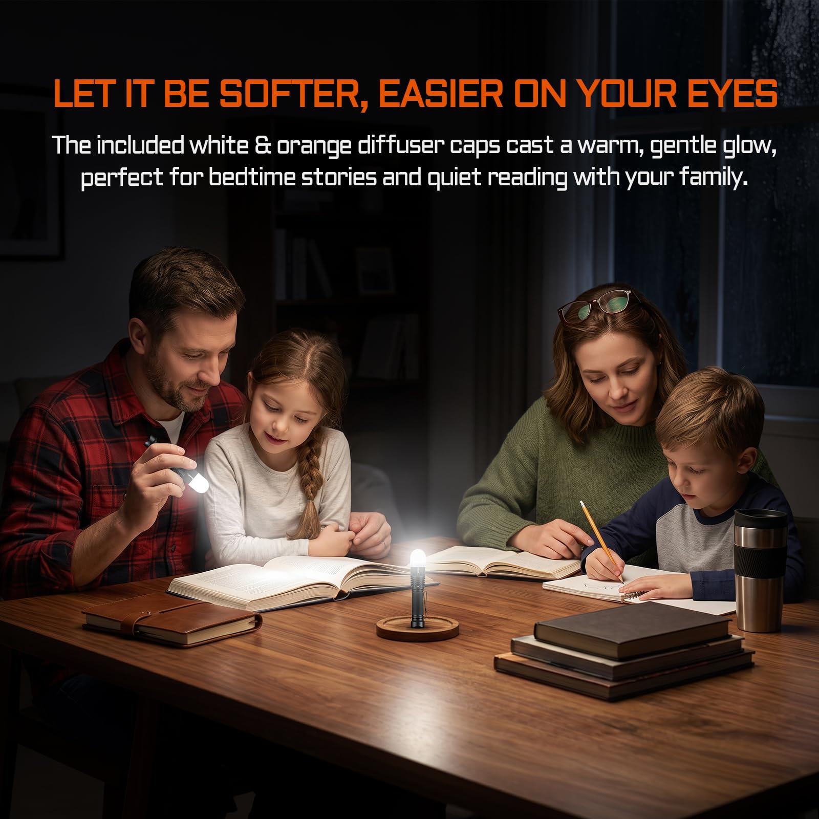 TAC AA 2.0 Lampe de poche tactique EDC AA, 1000 lumens, 280 m, ultra longue portée