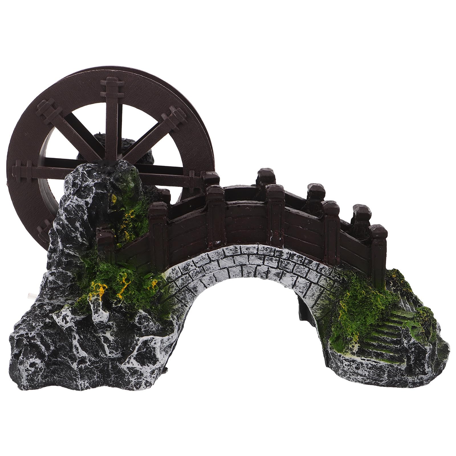 Anneome Molino de Viento Decorativo Diseño Clásico de Resina para Micro Paisajes y Cascada de Montaña, Acento Ornamental Versátil para Estantes
