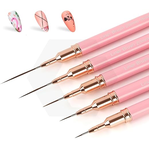 COSTICA Nail Art Liner Brushes Set 20mm