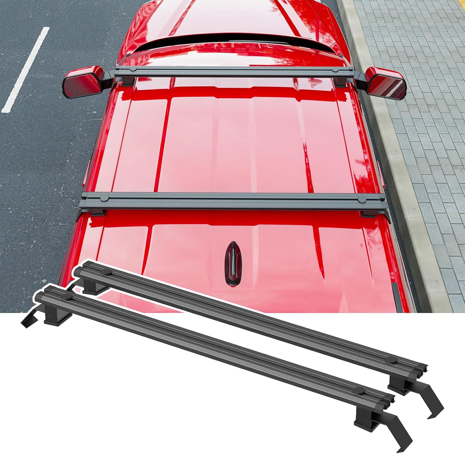 2PCS Retractable Ratchet Straps Compatible with 2022-2026 Toyota Tundra Roof Rack Cross Bar Replacement for 2022-2026 Toyota Tundra Accessories