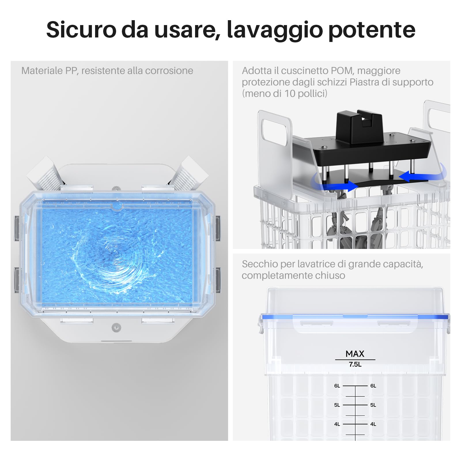ELEGOO Mercury Plus V3.0 Wash and Cure Macchina Stazione di Lavaggio e Polimerizzazione, Capacità 7,5 L, Compatibile con le Stampanti 3D MSLA LCD DLP Mars/Saturn/Photon/Halot