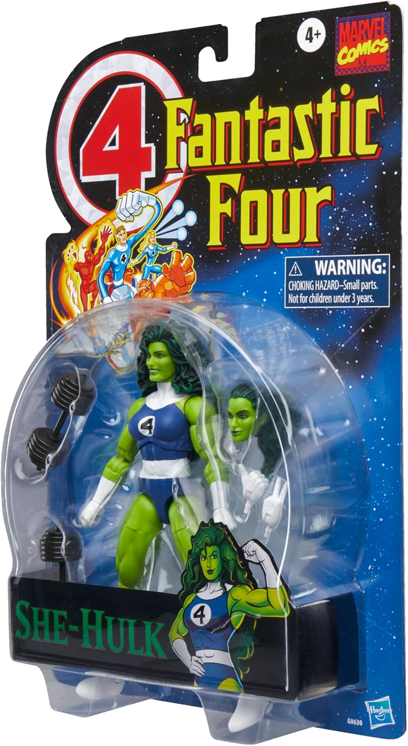 Marvel Legends Series She-Hulk Action Figure Inspired by Fantastic Four Comics