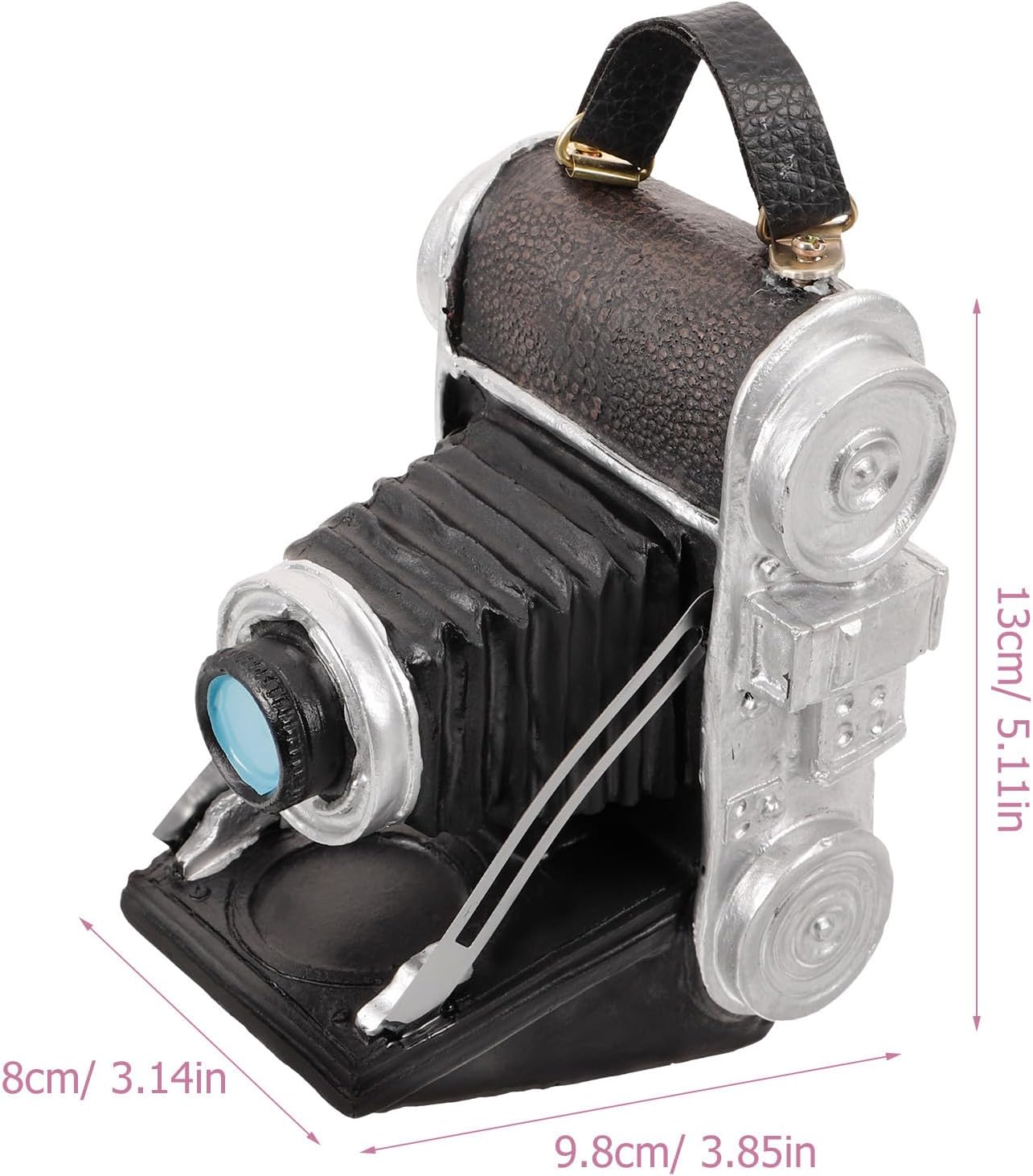 Alipis Vintage Camera Model Figurine Retro Desktop Ornament Resin Retro Camera Adornment for Coffee Bar Home Decor Collectible Photography Prop image 2