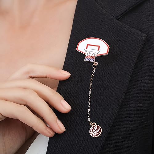 Miniatura 2 de Jewelry Making Pin Backs Frame Basketball Brooch Creative Design Brooch Funny Brooch Cartoon Badge Backing for