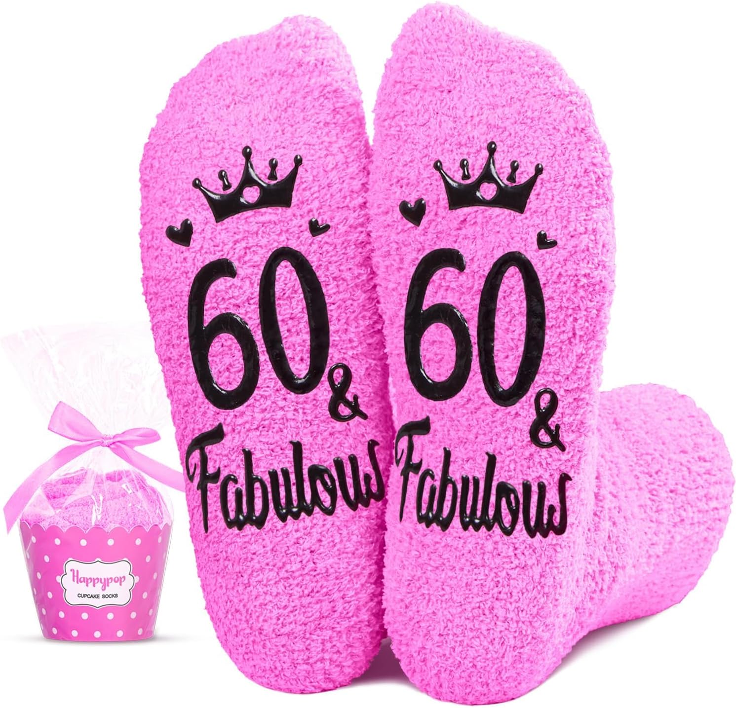 HAPPYPOP Birthday Gifts for Women - Funny Birthday Socks for 40 60 70 55 65 Year Olds