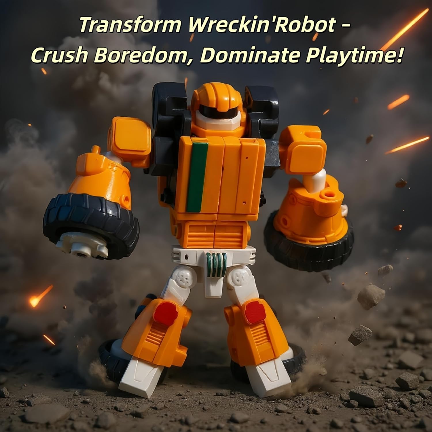 Transformable Robot Toys Transforming Truck to Robot, 5 Year Old Boy Birthday Gift, STEM Toys for Ages 5-7, Preschool Construction Building Toys for Kids, Toy for 3 4 5 6 7 8 Year Old Boy