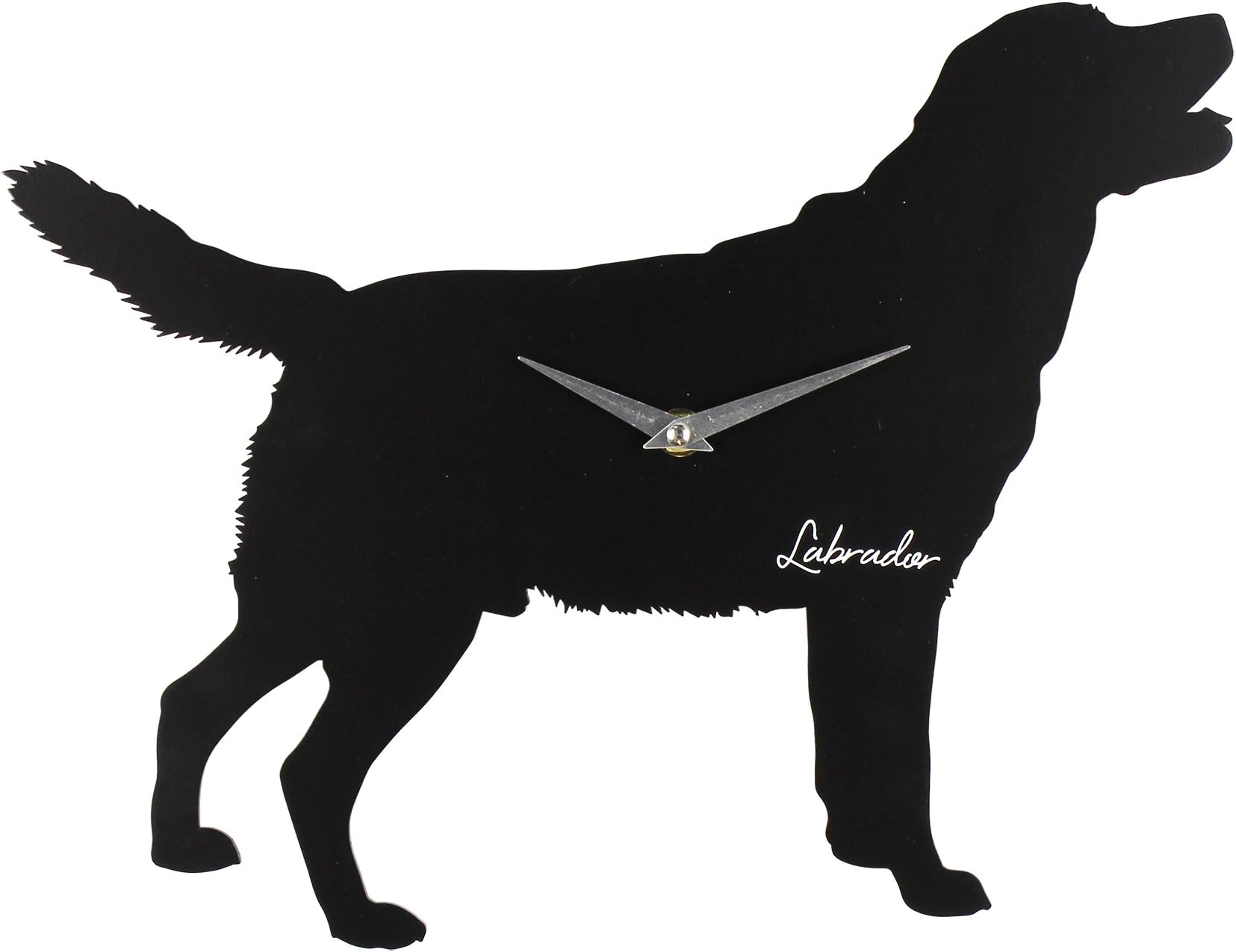 Best of Breed Silhouette MDF Wall Clock 35cm - Labrador
