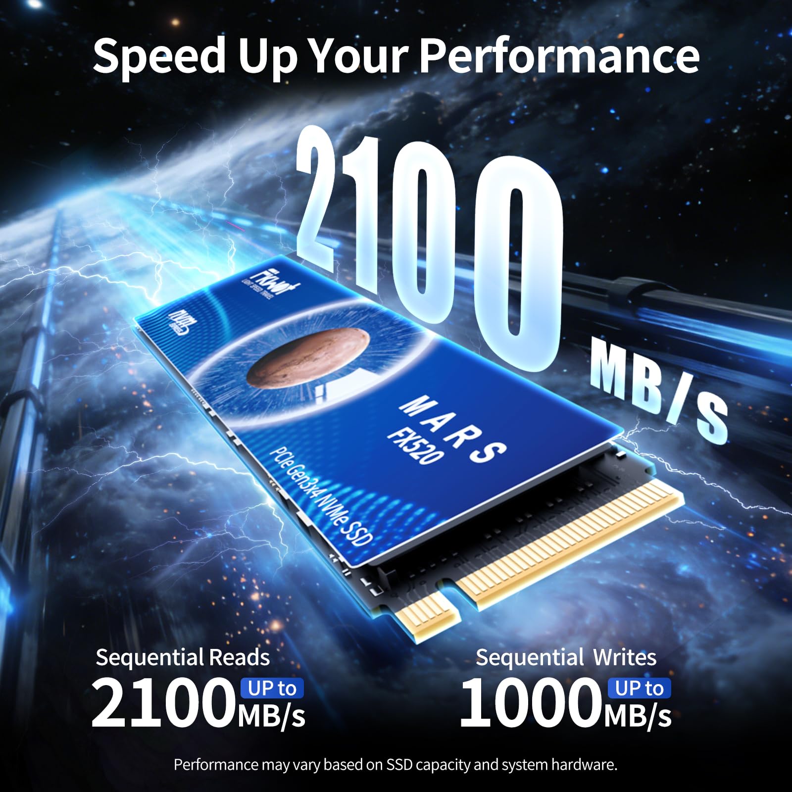 Fikwot FX520 SSD 256GB NVMe M.2 2280 PCIe Gen3 x4, hasta 2000 MB/s, SSD Interno para Portátiles y Ordenadores de Sobremesa