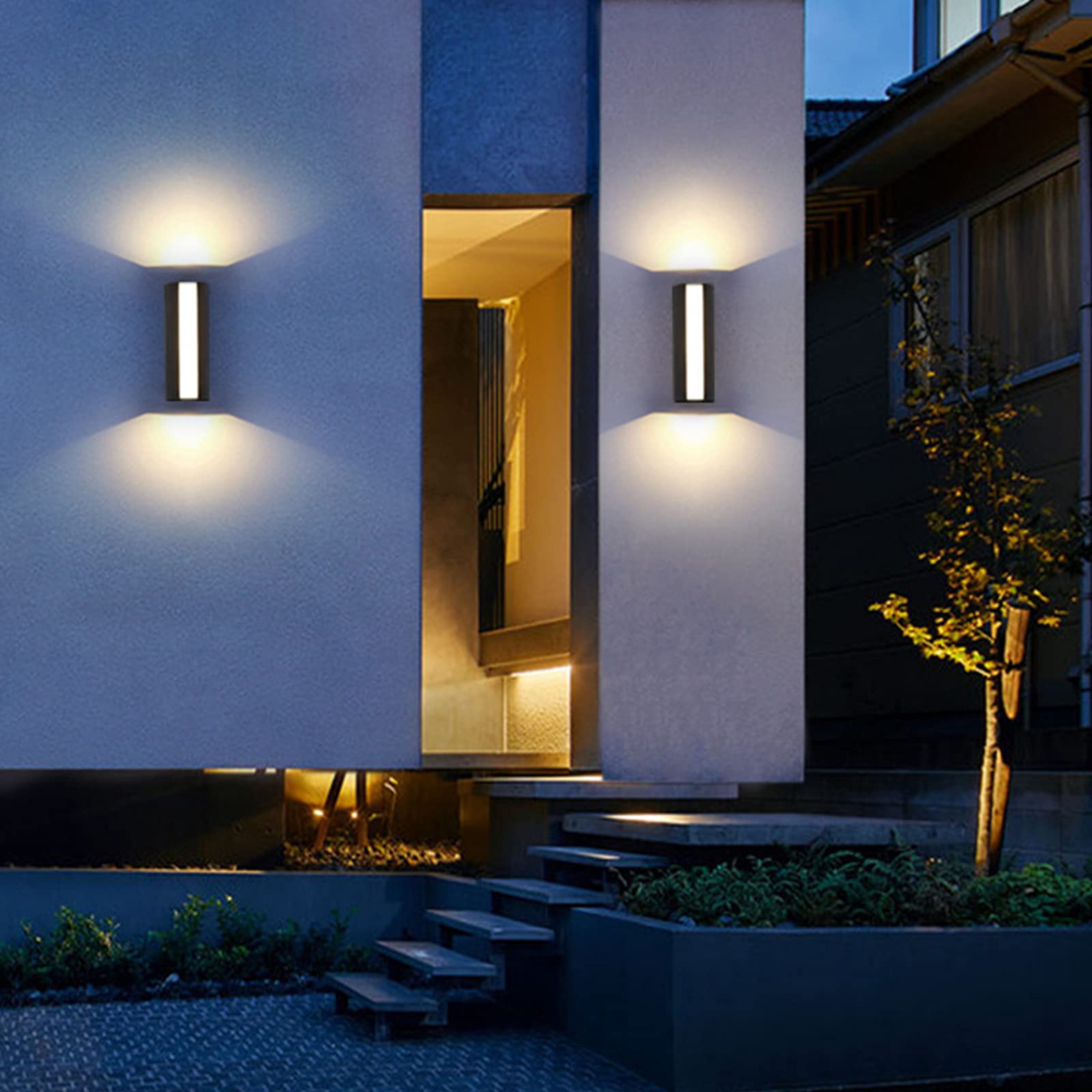Moderne LED Op en Neer Buiten Wandlamp - Energiezuinige Waterdichte