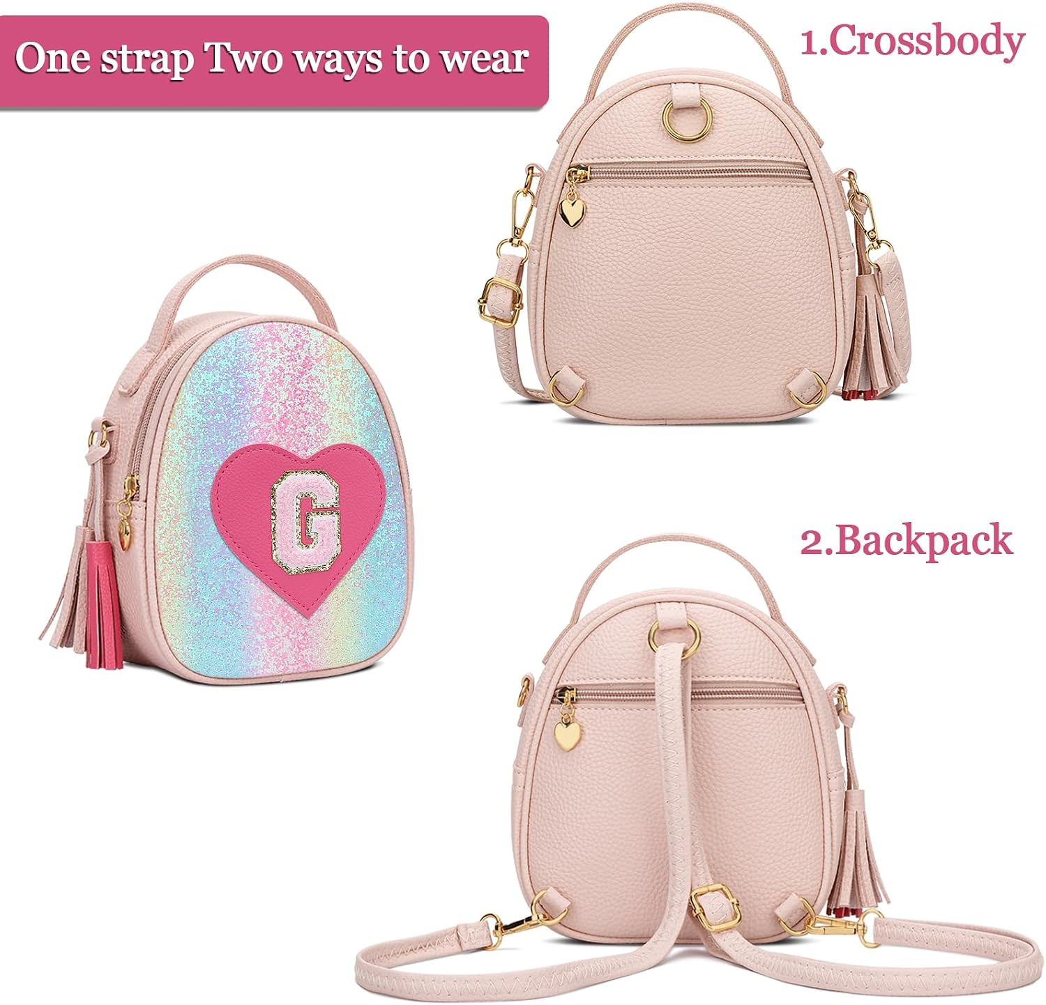 KKXIU Gifts for Girls Personalized Kids Purse Toddler Crossbody Bag image 4