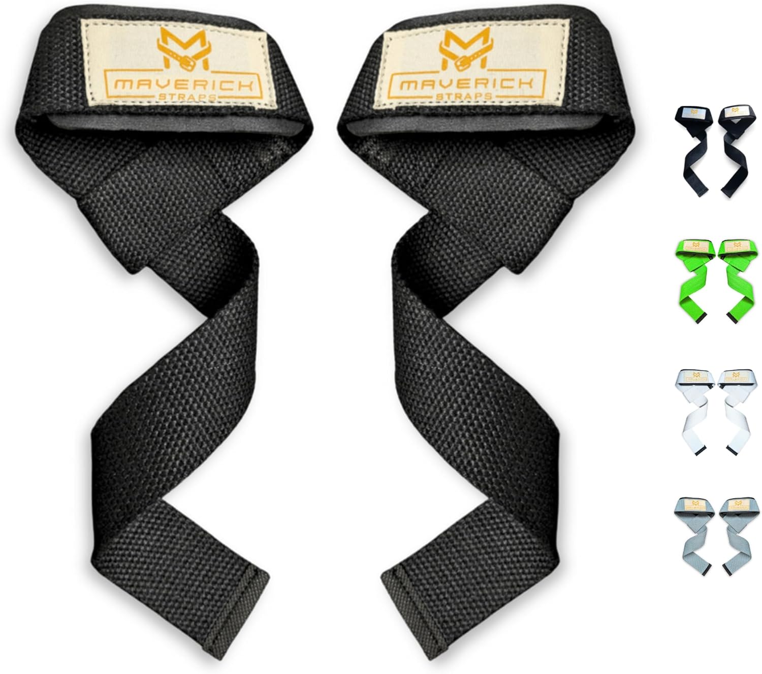 Padded Weight Lifting Wrist Straps for Weightlifting, Bodybuilding, Powerlifting, Strength Training, Pull-Ups & Deadlifts | Gym Accessories for Men and Women - Cotton