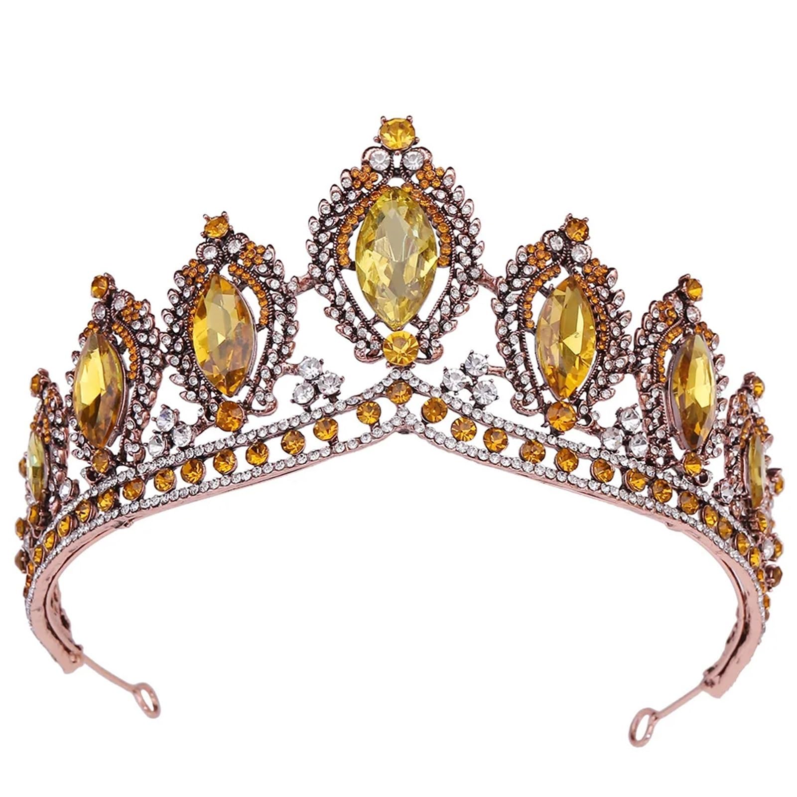 Queen Crystal Tiara Crown For Women Party Vintage Bridal Princess Rhinestone Hair Dress Accessories para Bodas