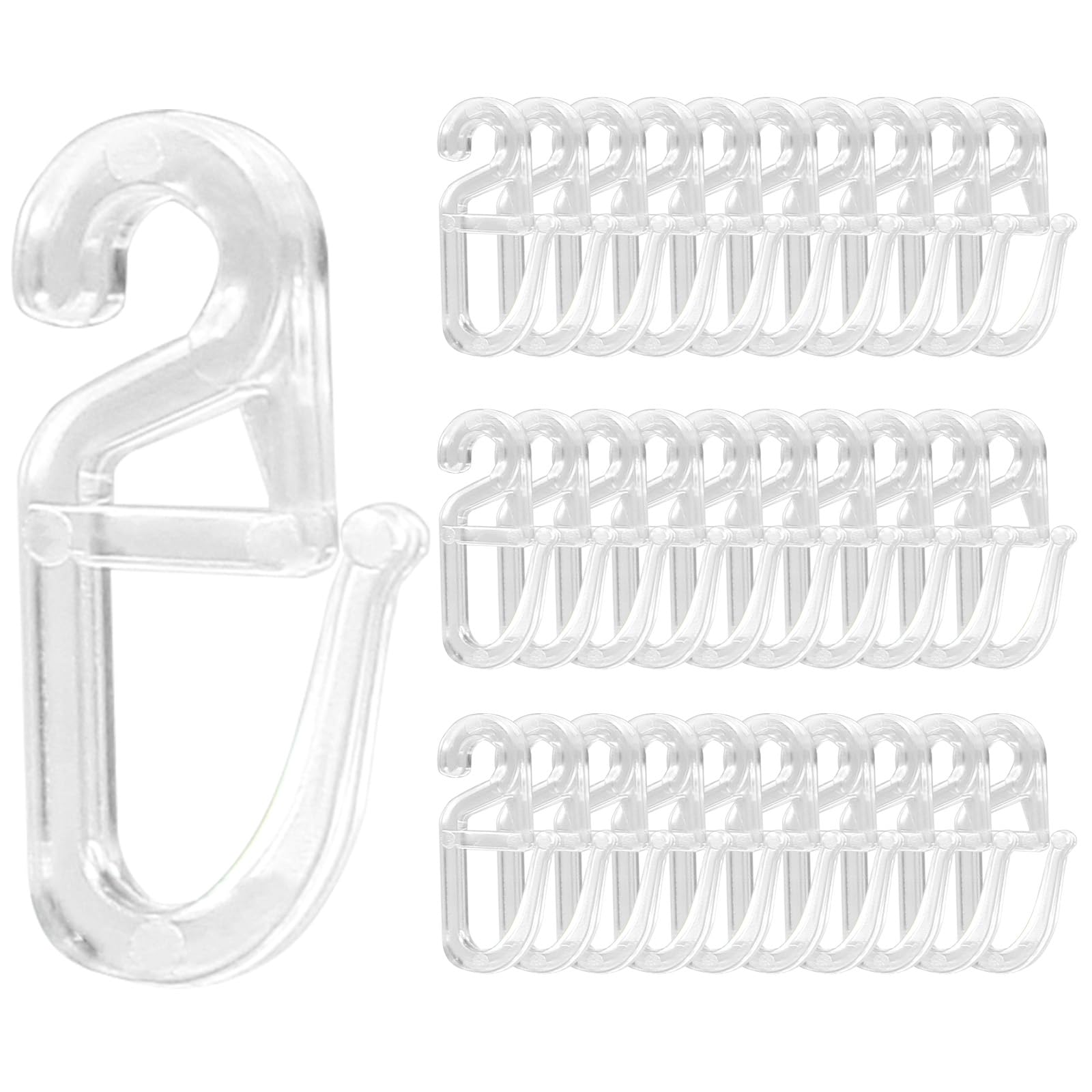 rewagi Vouwhaken, gordijnhaken, overclipshaken, gordijnaccessoires - ogen 4 mm wit - 25, 50, 100, 200, 500, 1000 stuks (100 stuks rewagi Vouwhaken, gordijnhaken, overclipshaken, gordijnaccessoires - ogen 4 mm wit - 25, 50, 100, 200, 500, 1000 stuks (100 stuks