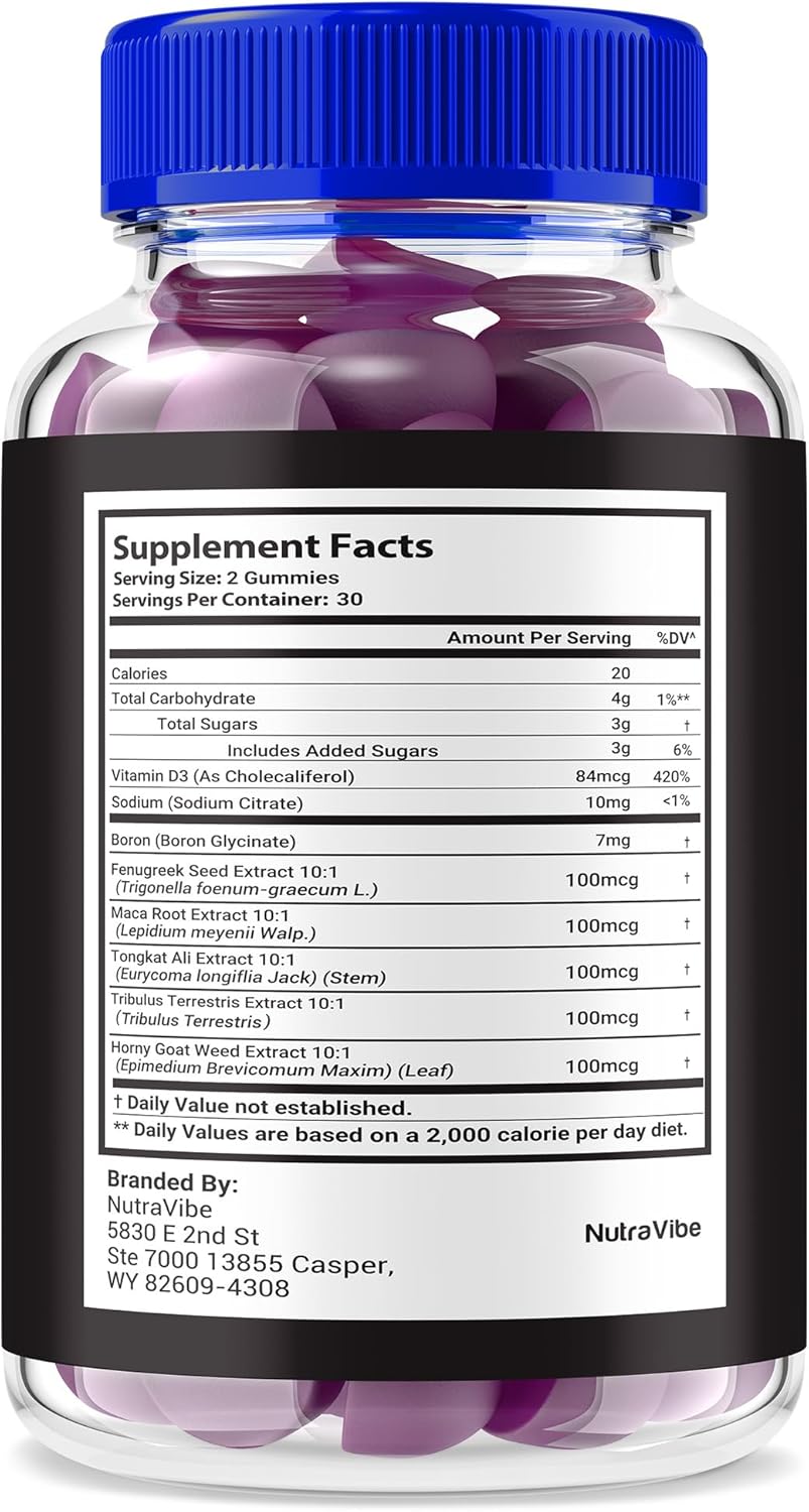 Dominator Gummies - Official Dominator Male Gummies, All-Natural Formula for Men to Support Peak Performance and Lasting Stamina, Premium Dominator ME Gomitas Review (60 Gummies)