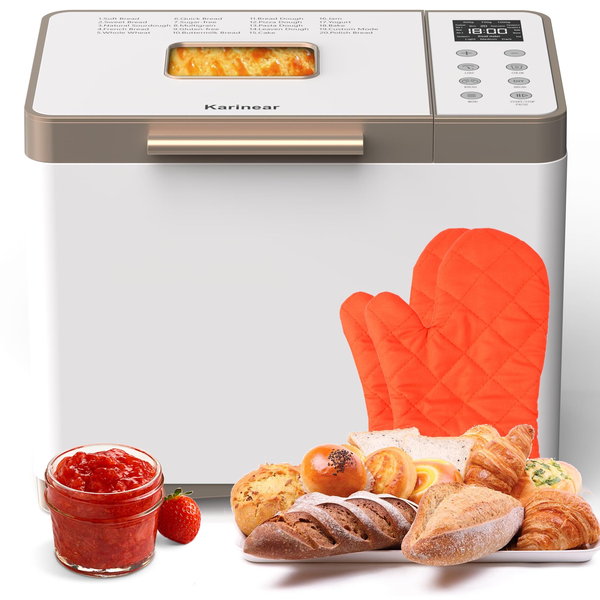 Karinear Bread Maker, Upgrade 20 Function Review – Worth the Premium Price?