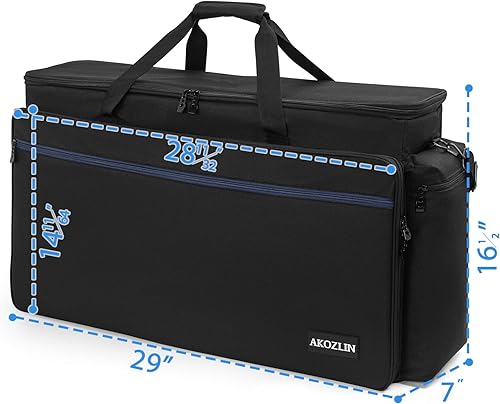 Miniatura 3 de AKOZLIN Bolsa protectora de viaje con controlador de 288 x 67 x 165 pulgadas se adapta a Pioneer RXNI Traktor Kontrol S8DDJ SX SX2 SX3DDJ 800 808DDJ
