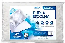 Travesseiro Ortopédico Latex Alto Firme - Dupla Escolha – p/Fronhas 50x70cm - Fibrasca - Branco