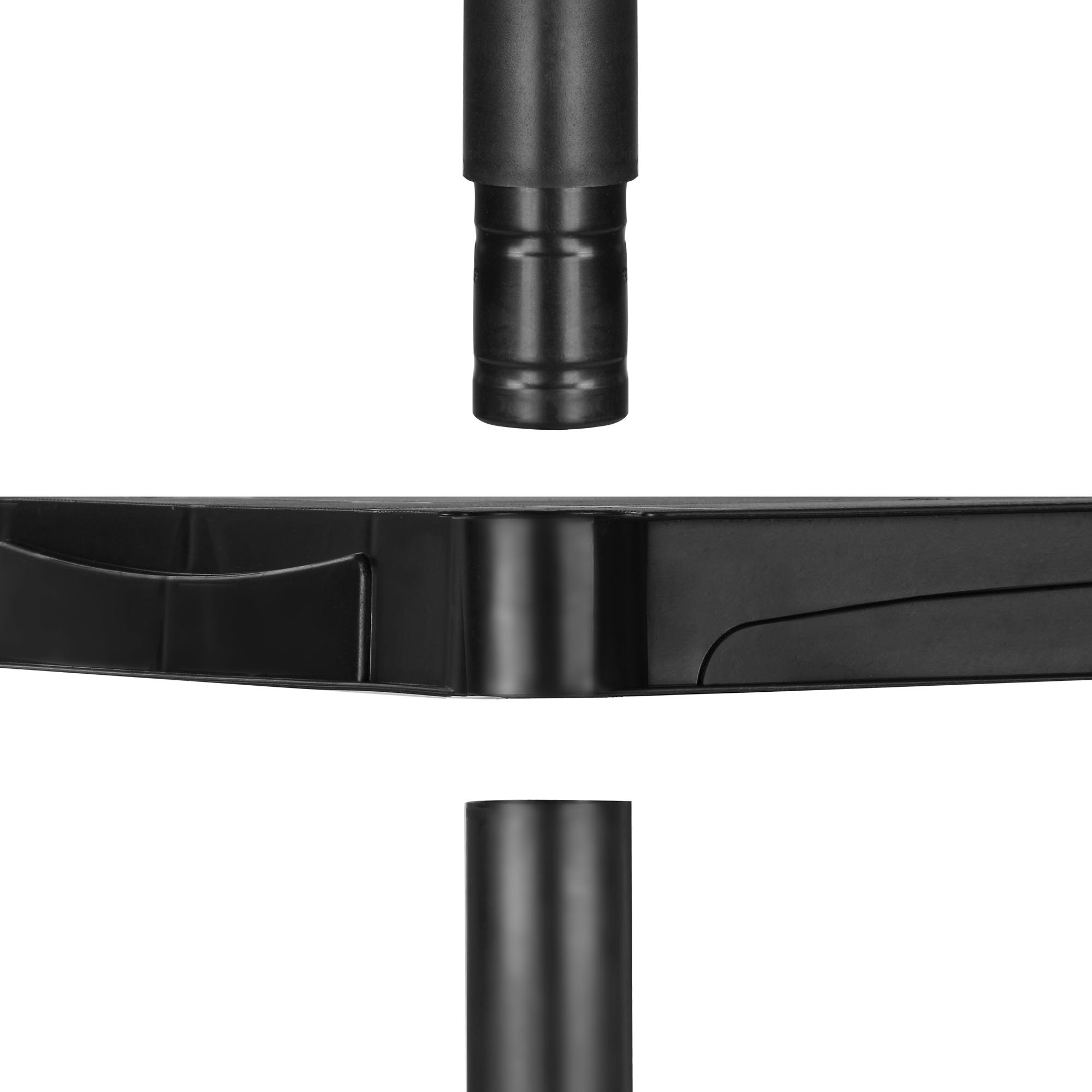 VonHaus 4 Tier Plastic Shelving Unit Weatherproof Shed Storage