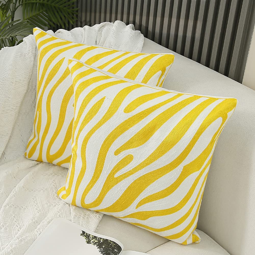 Amazon.co.jp: YIcCabinet 装飾用クッションカバー 2枚セット 正方形