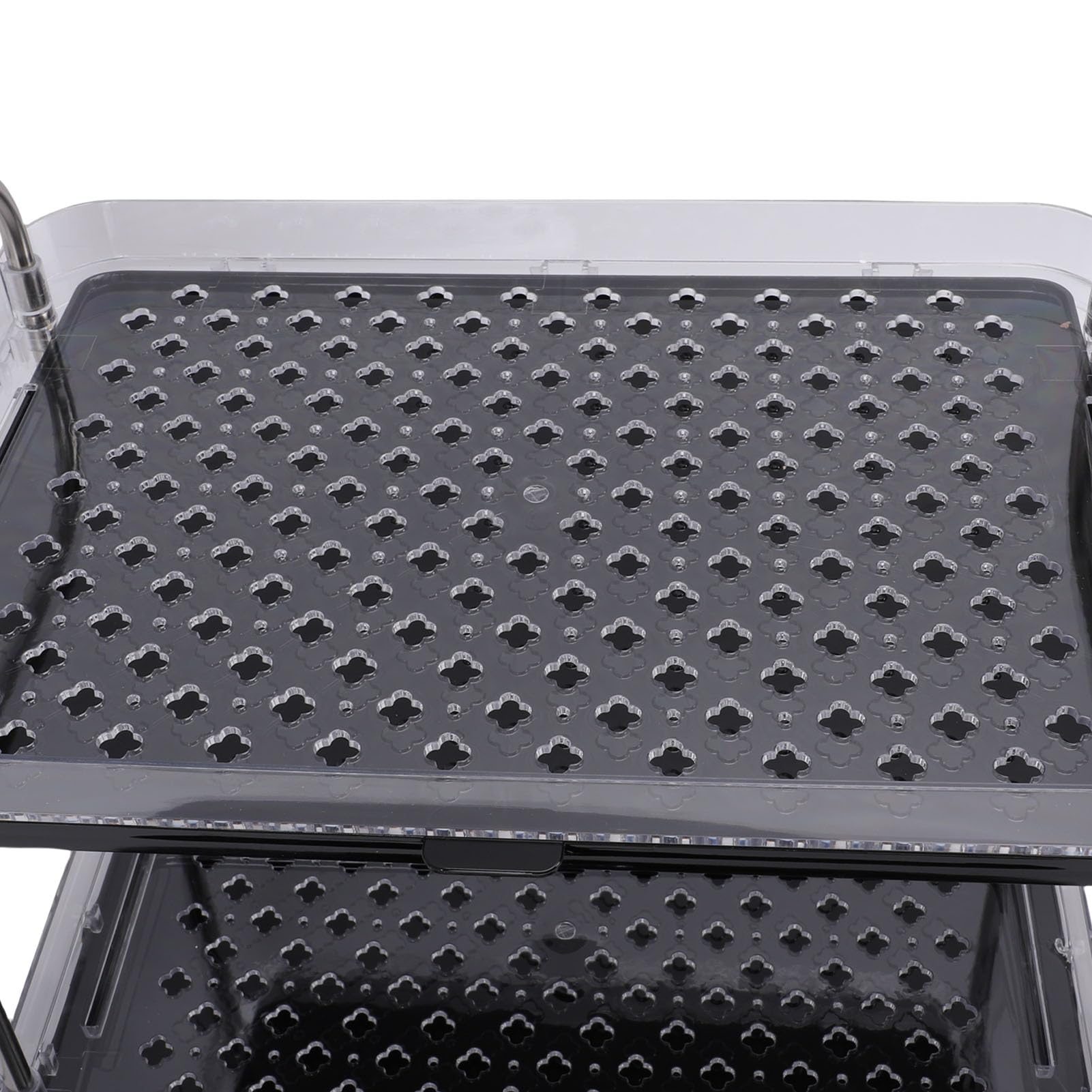 Scaffale per Tazze da caffè Organizer per Stazione da caffè in Acciaio Inossidabile Rinforzato con Vassoio di Drenaggio Rimovibile, Spazio Ideale per la Dell'ufficio (BLACK)