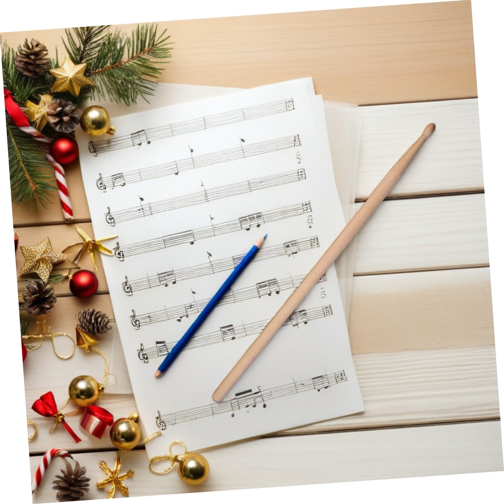 TOYANDONA 2 Satz 5a Maple Drumsticks mit Rutschfestem Griff und Stoffbeutel für Schlagzeuger