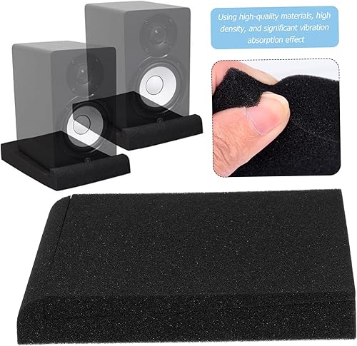 Miniatura 3 de 4 almohadillas de espuma para altavoz, almohadillas de espuma de amortiguación acústica, almohadillas de espuma para altavoz de sonido, alfombrilla