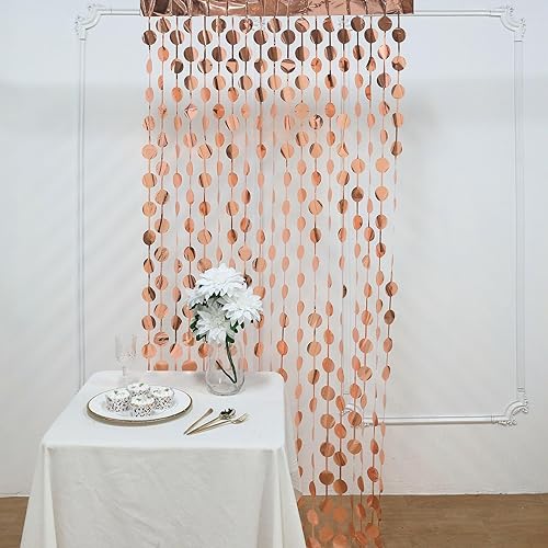 Vista 51 de Efavormart - Telón de fondo ondulado de oropel plateado metálico para fiesta, cortina de cabina de fotos con flecos de papel de aluminio rizado, 3 x