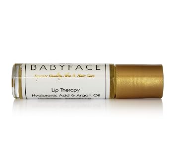Babyface Lip Therapy Moisturizer, High-Penetration Hyaluronic Acid & Argan Oil - Anti-Aging & Restored Lip Definition Strawberry, 0.35 oz.
