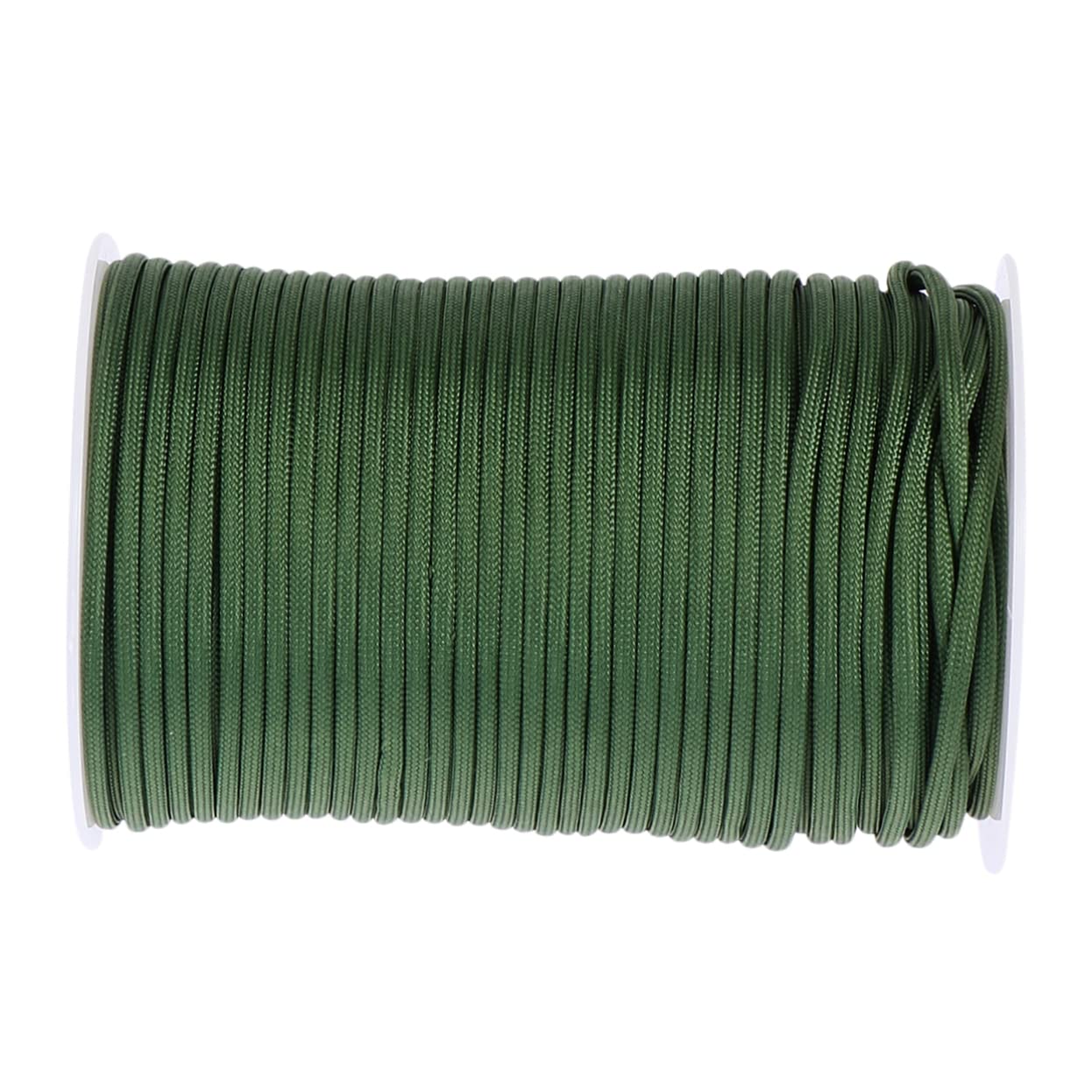 INOOMP Paracord 100m 4mm a Nove Anime, Corda Verde ad Alta Resistenza