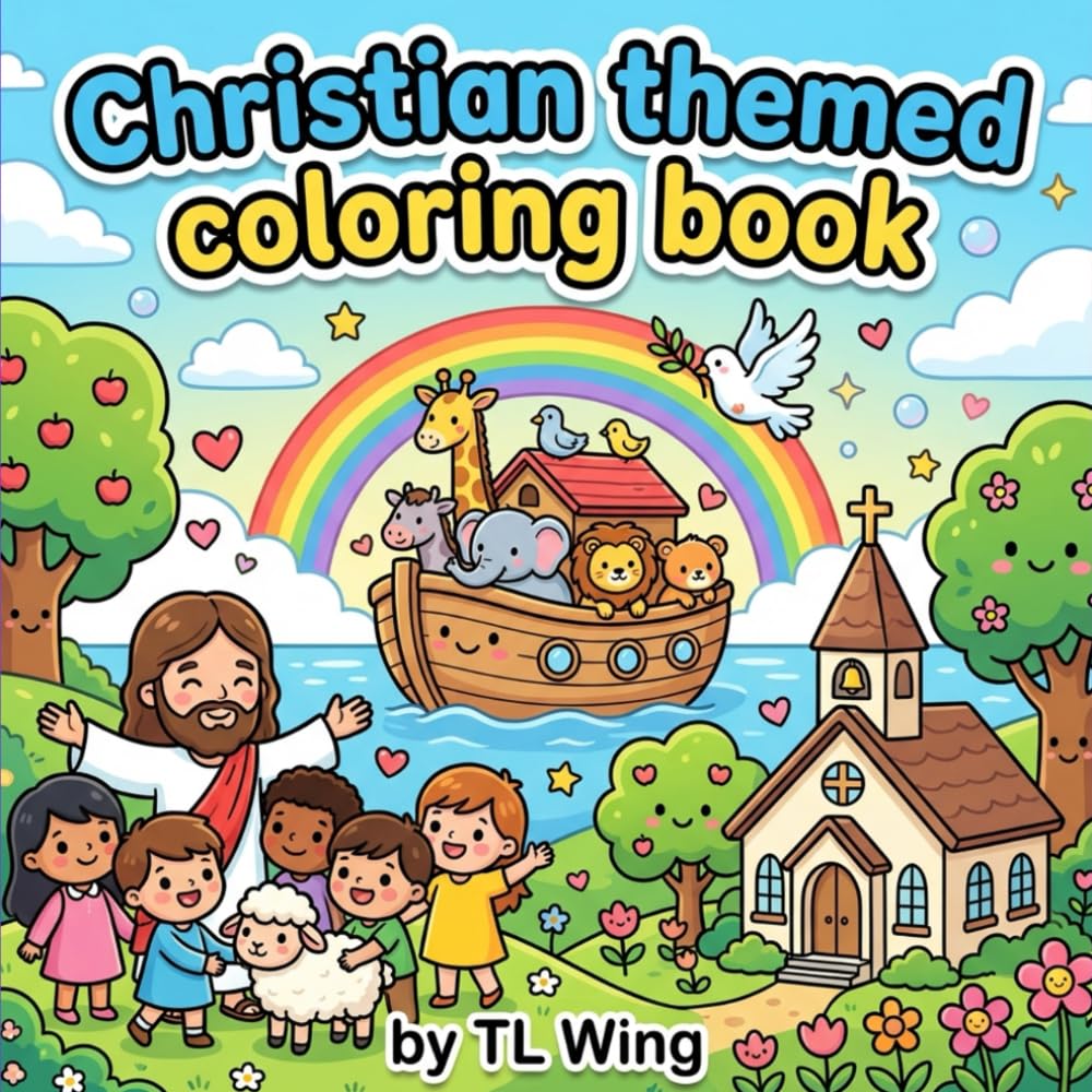 Christian themed coloring book
