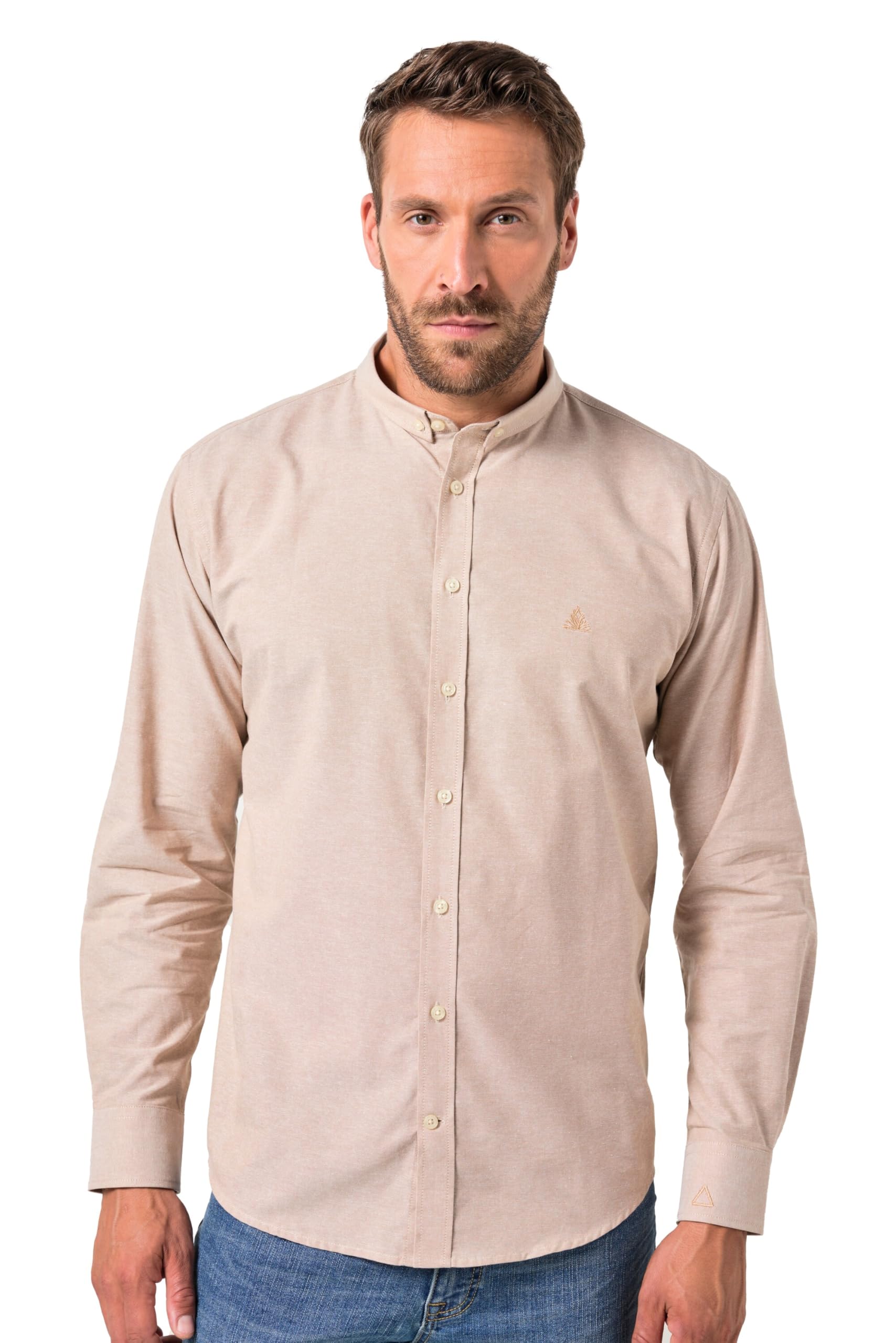 JP 1880 Herren große Größen Übergrößen Menswear L-8XL Oxford-Hemd, Nachhaltigkeit, Langarm, GOTS-zertifizierte Biobaumwolle 842823