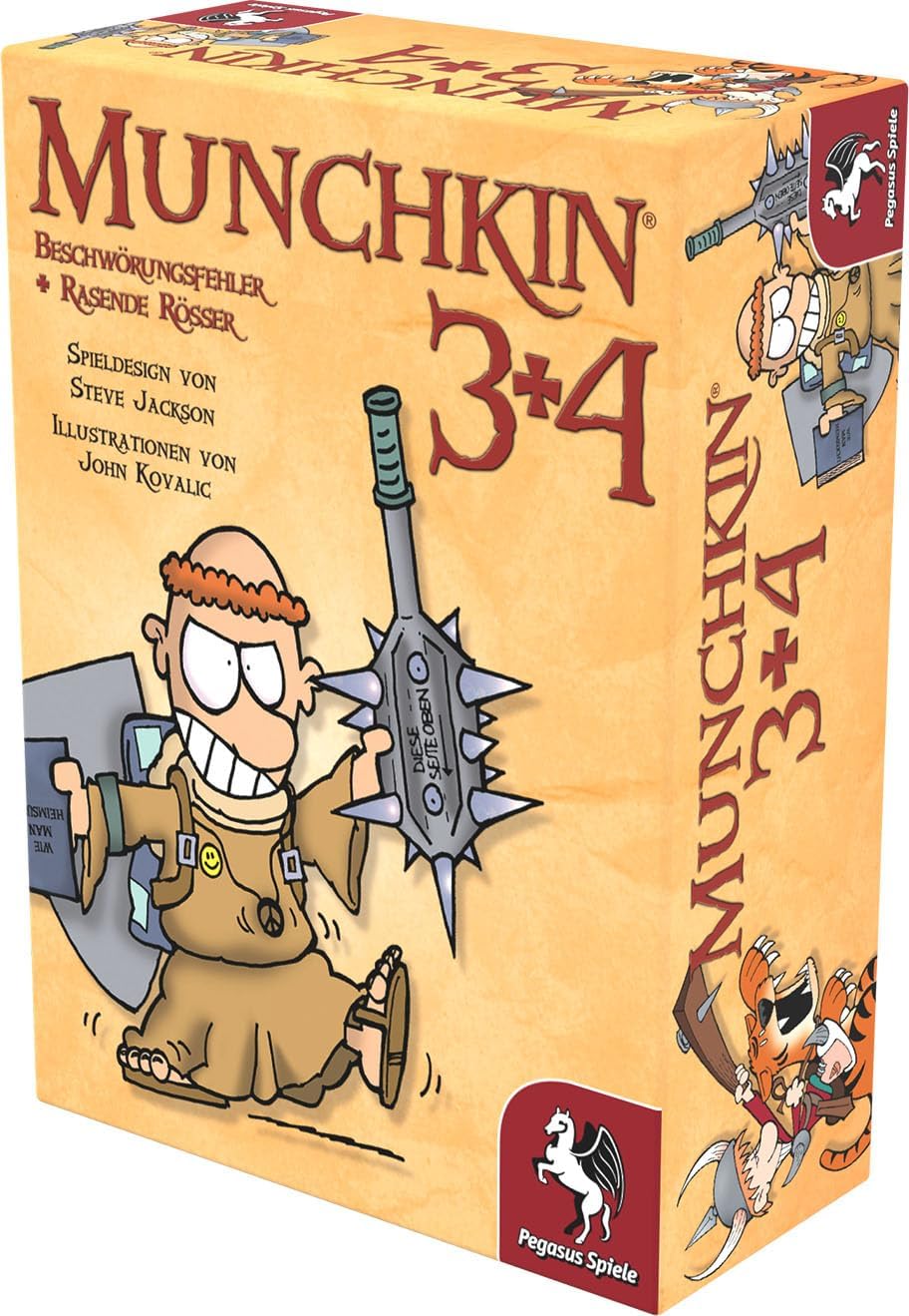 Pegasus Spiele 17224G - Munchkin 3+4, German-Language Card Game