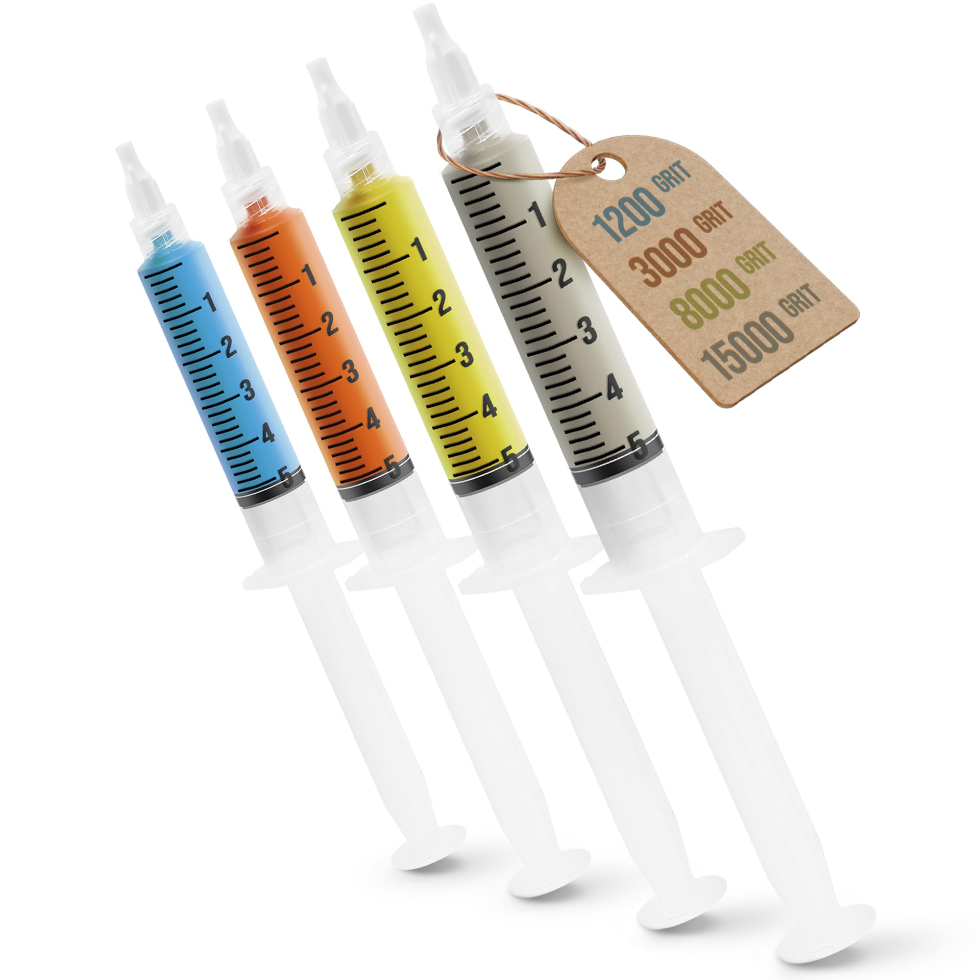 Full Range/from Stock Removal to Finishing/Oil-Soluble LSDIAC Diamond Polishing Compound Set/1200, 3000, 8000, 15000 Grit/4x5g/Medium Concentration of