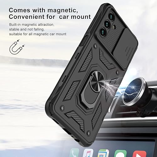 Miniatura 6 de GORGCASE Funda para Samsung Galaxy A13 5G con cubierta de cámara y protección de lente con protector de pantalla de vidrio templado (cobertura