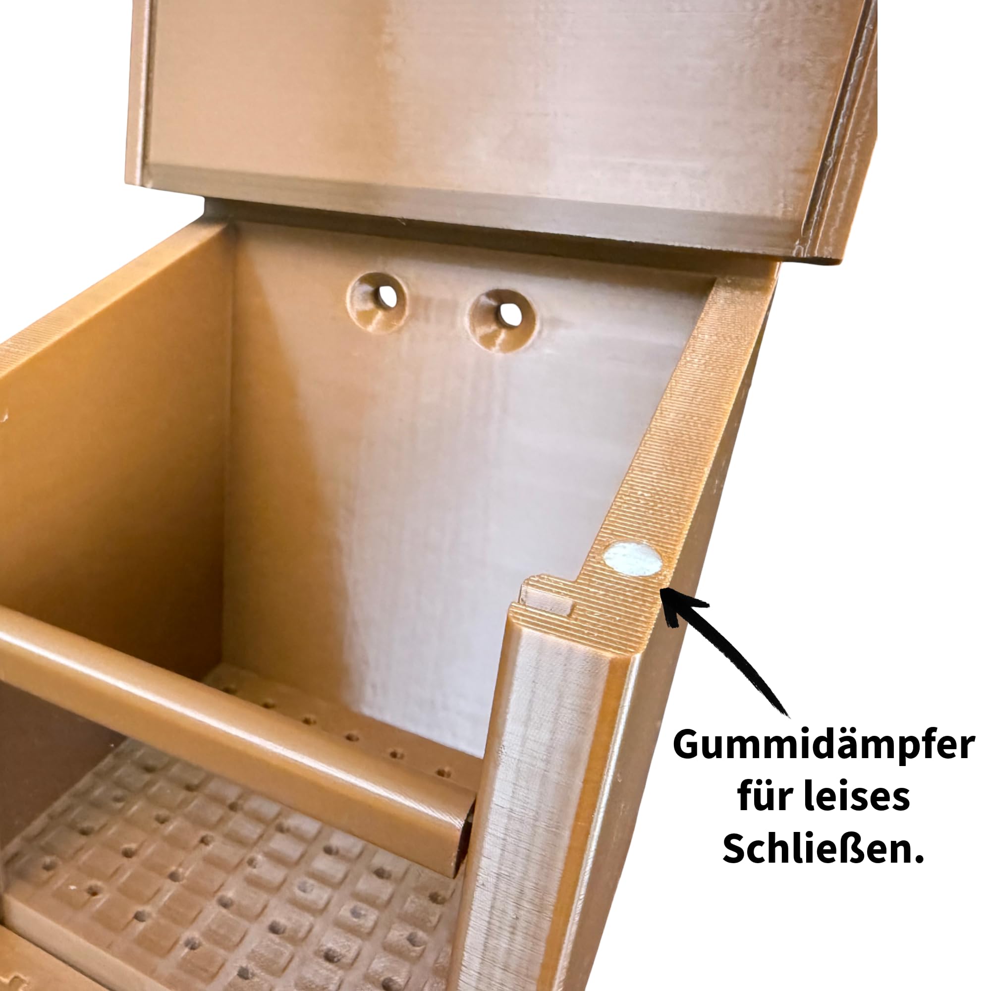 Eichhörnchen-Futterhaus – absolut witterungsbeständig, tierfreundlich, sehr langlebig und robust (komplett Braun)
