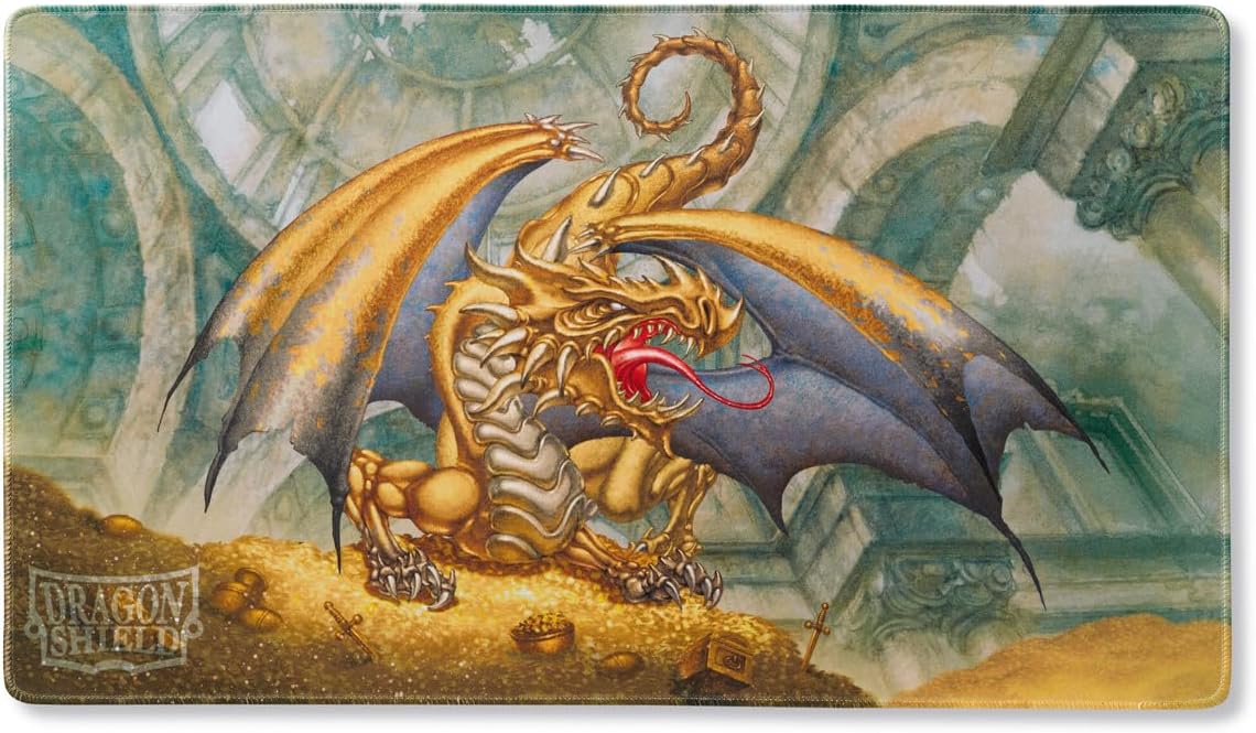 ​Dragon Shield Playmat – Standard Size TCG Playmat with Stitched Edges & Non-Slip Rubber Backing – Included Tube for Transport & Protection | Gygex