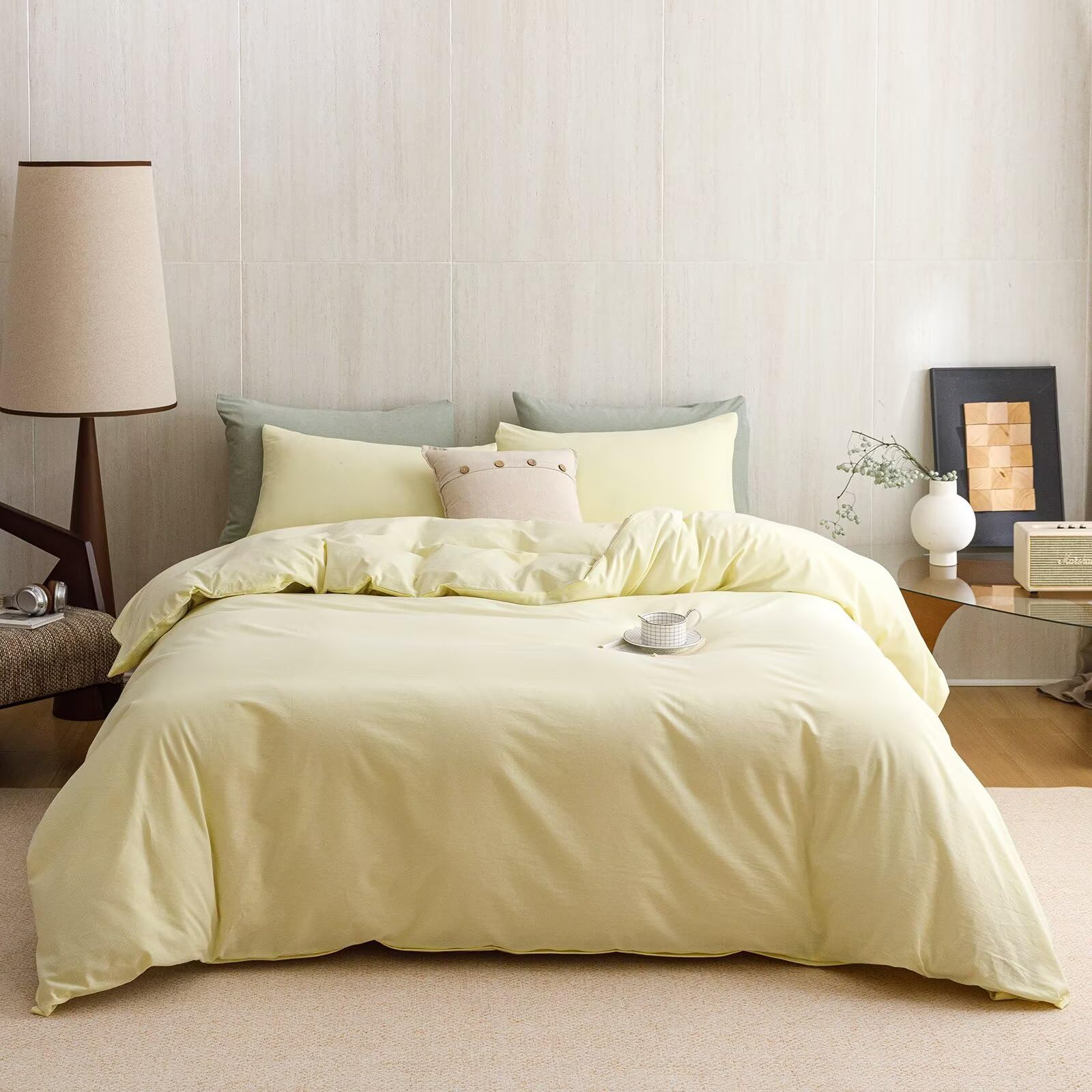 Washed Cotton Comforter Set - Twin 3Pcs -10 Washed Cotton Comforter Set - Twin 3Pcs -10