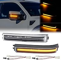 Vista 8 de Luces direccionales de espejo lateral compatibles con F150 2004-2014/para Raptor 2010-2014/para Mark LT 2006-2008