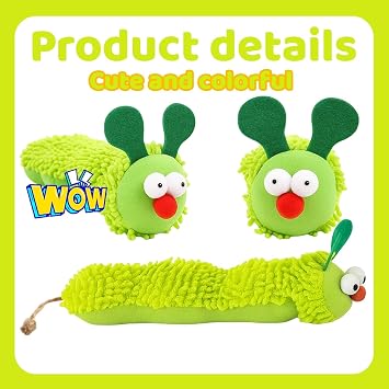 Catnip Toys for Cats, Interactive Plush Caterpillar and Fish Cat Toys, Engaging Playtime for Indoor Cats